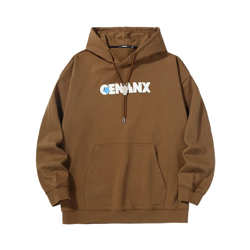 【GENANX2024NEW】Far infrared self-heating constant temperature jelly glue Star LOGO printed Golk heavy hoodie