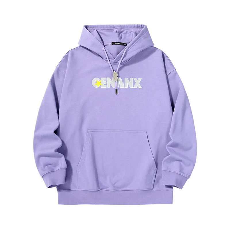 【GENANX2024NEW】Far infrared self-heating constant temperature jelly glue Star LOGO printed Golk heavy hoodie