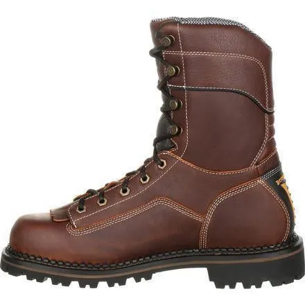 Georgia Men's AMP LT 9" Logger Comp Toe WP Work Boot -  Brown - GB00238