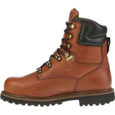 Georgia Men's Hammer 6" ST Internal Metguard Work Boot -Brown- G8315