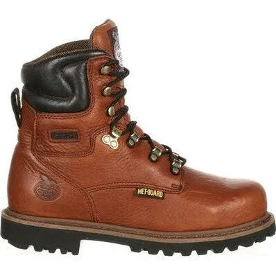 Georgia Men's Hammer 6" ST Internal Metguard Work Boot -Brown- G8315