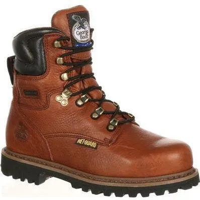 Georgia Men's Hammer 6" ST Internal Metguard Work Boot -Brown- G8315