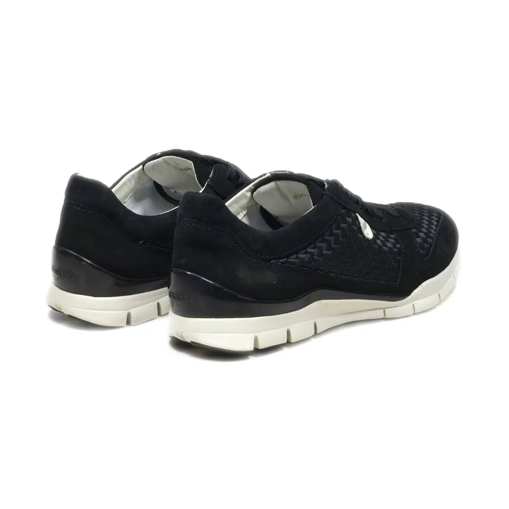 Geox Low-Top Sneakers Suede Black Colour For Women