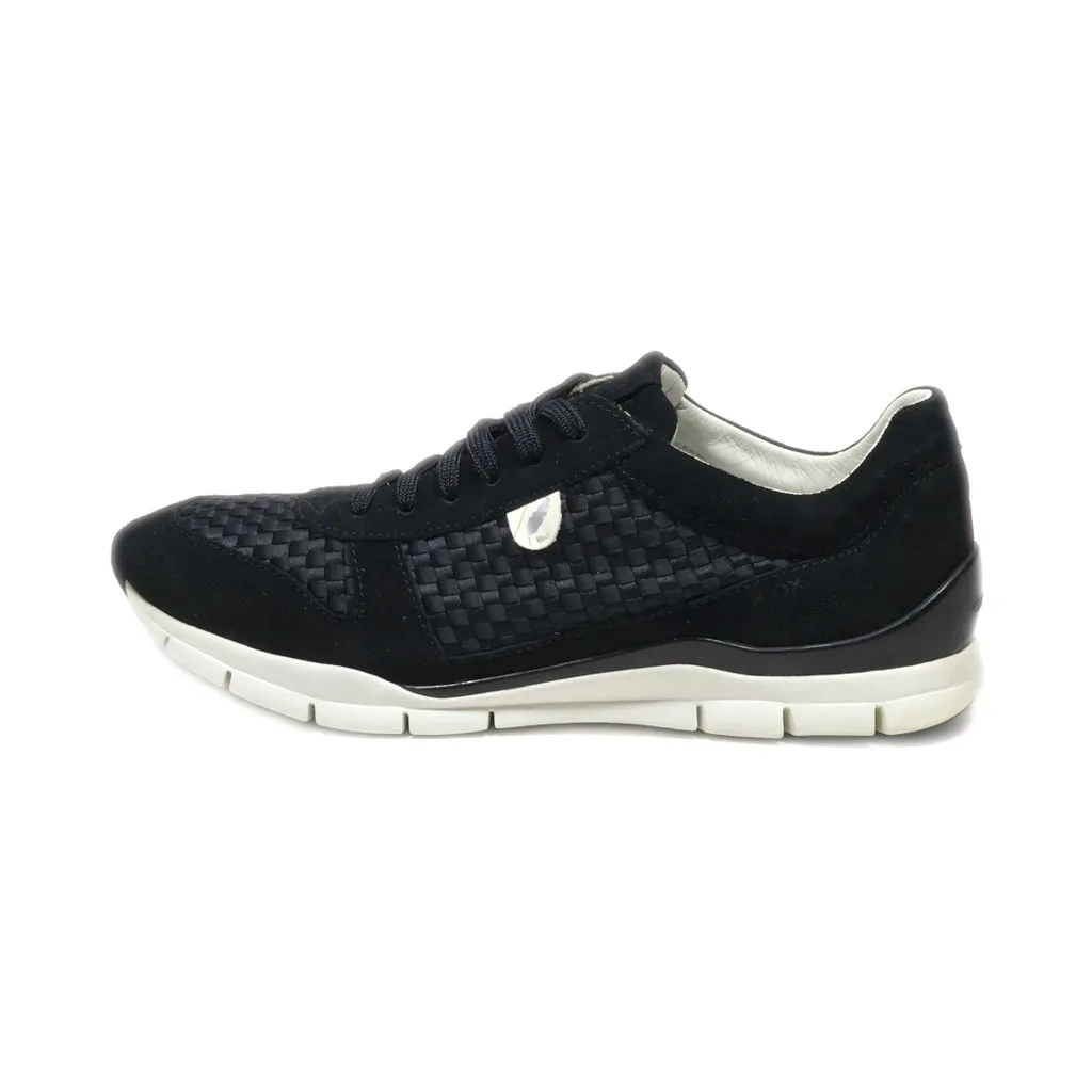 Geox Low-Top Sneakers Suede Black Colour For Women