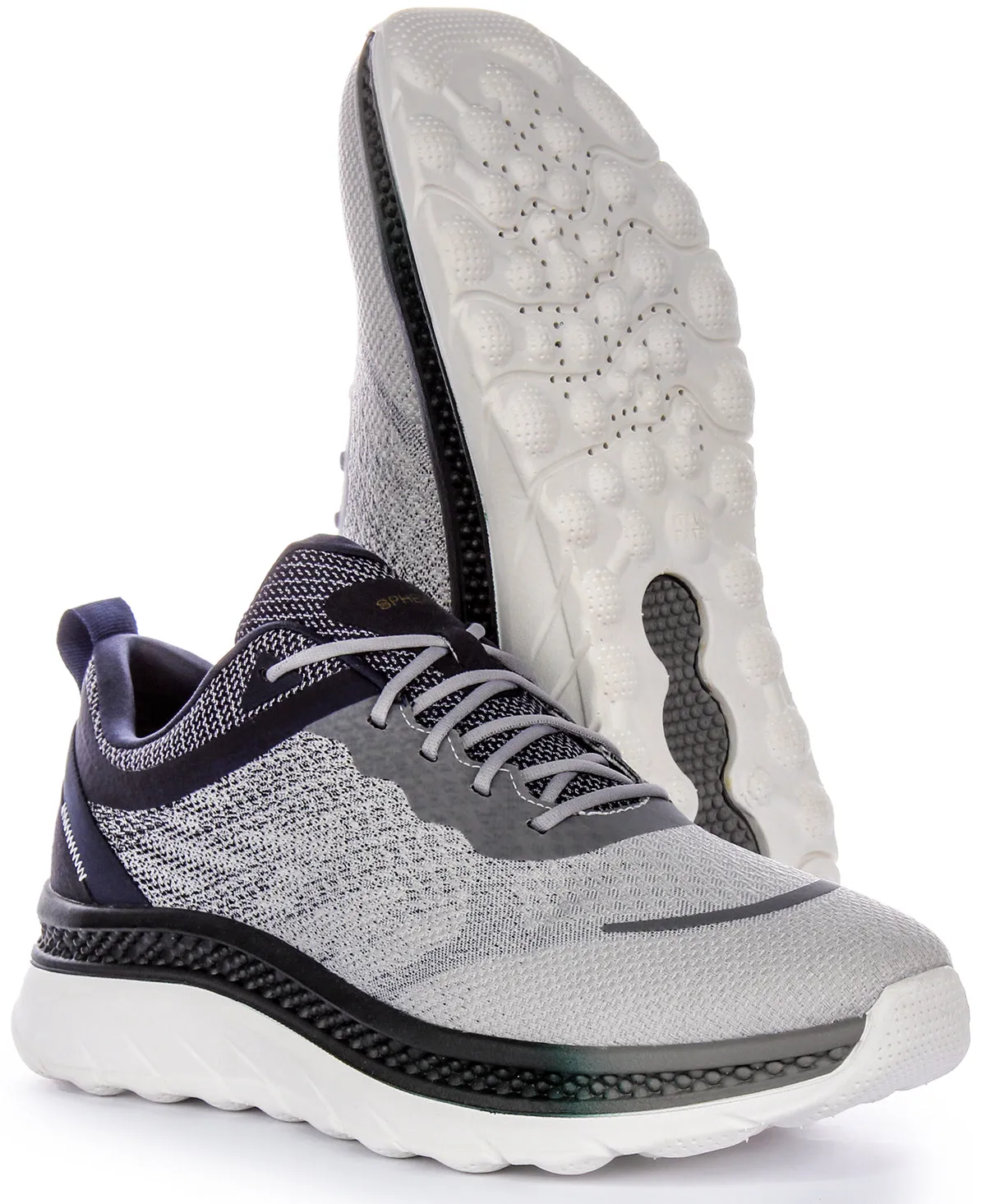 Geox U Spherica Active In Grey Navy For Men