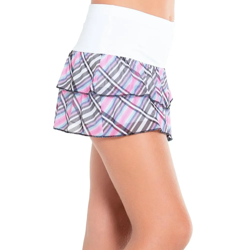 Girl's Prep It Up Mesh Tennis Skort White