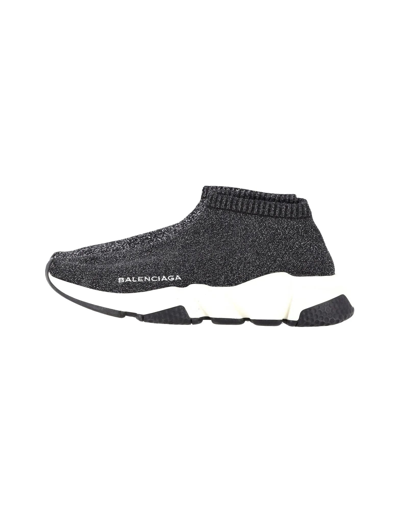 Glitter Knit Sneakers with Sock-Style Silhouette