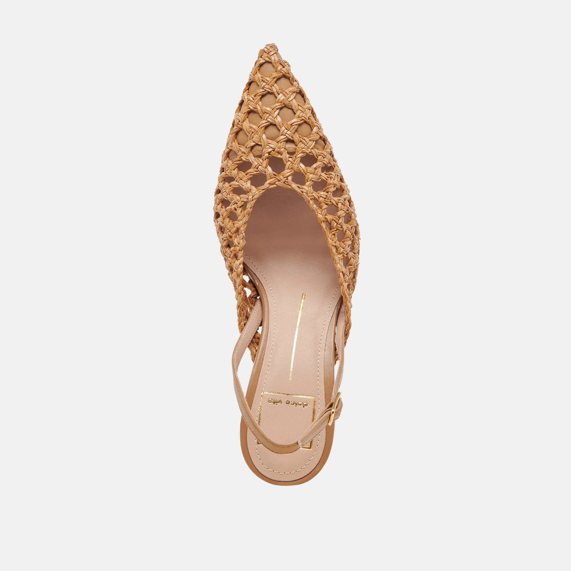 GLORIA HEELS NATURAL WOVEN