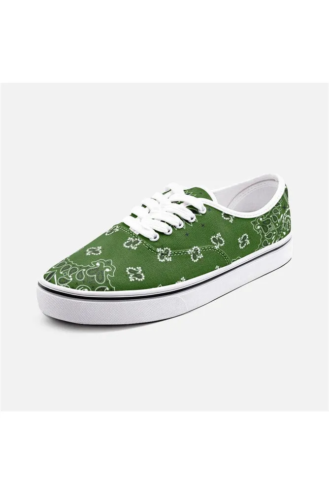 Go Green Bandana Unisex Canvas Sneakers