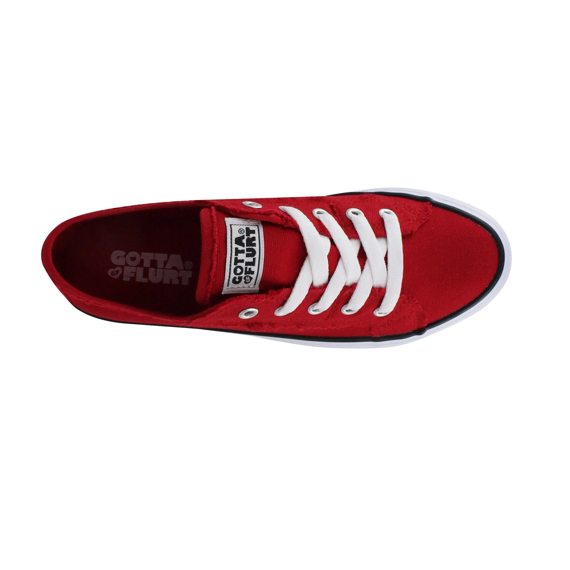 Gotta Flurt Women's Classic II Red Canvas Low-Top Casual Sneaker