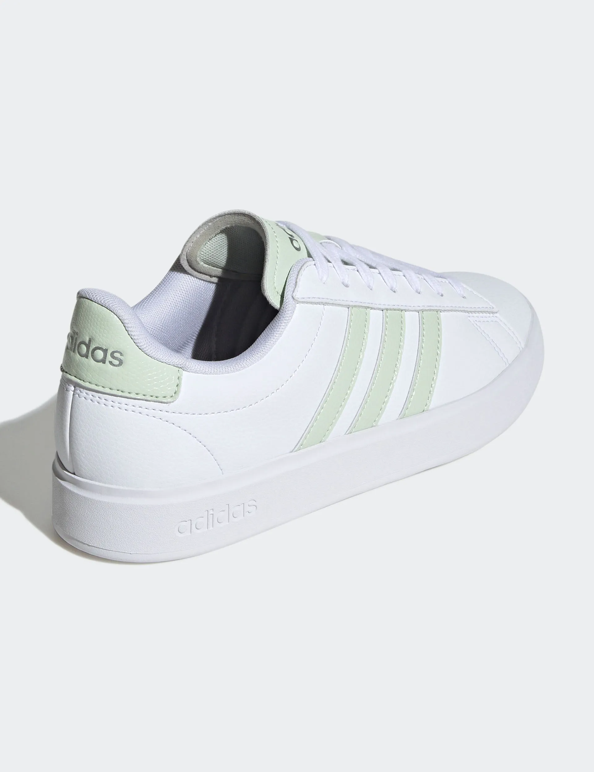 Grand Court 2.0 Shoes - Cloud White/Linen Green/Matte Silver