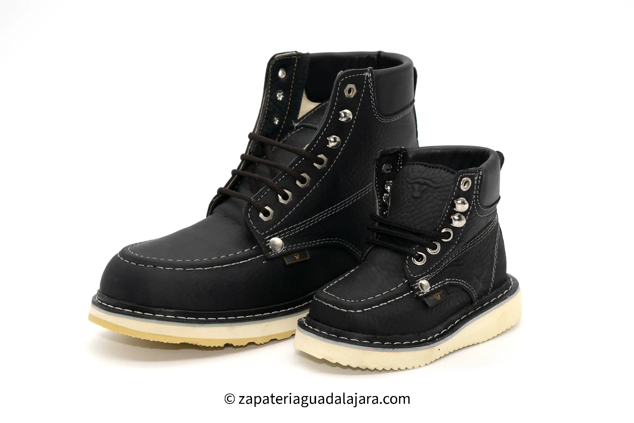 HB80105 BLACK MOC TOE WORK BOOT