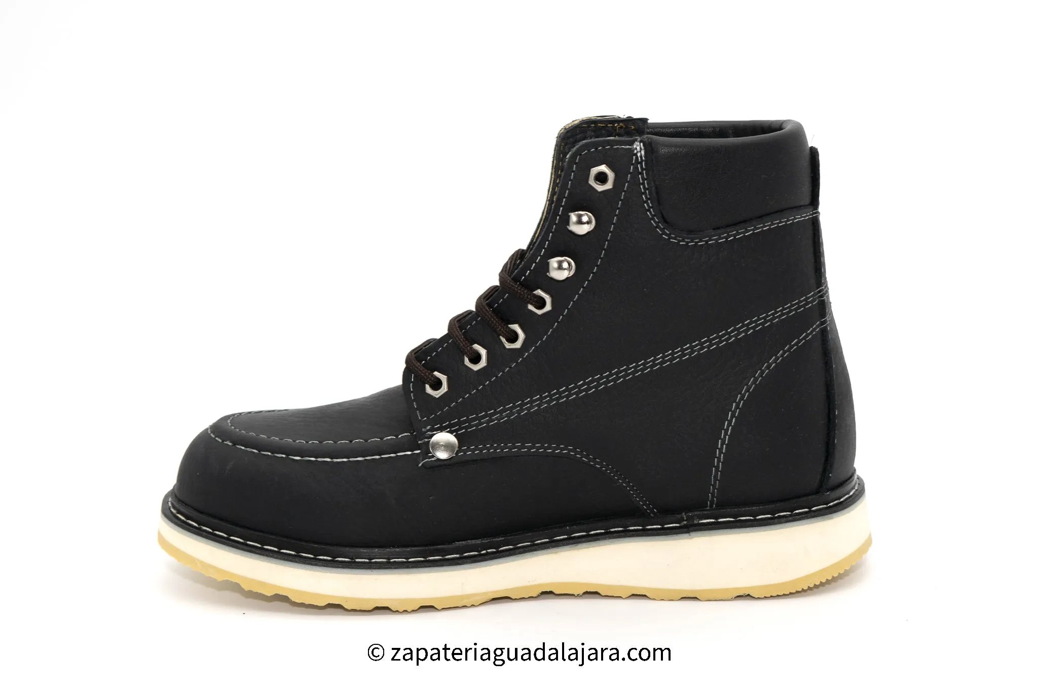 HB80105 BLACK MOC TOE WORK BOOT