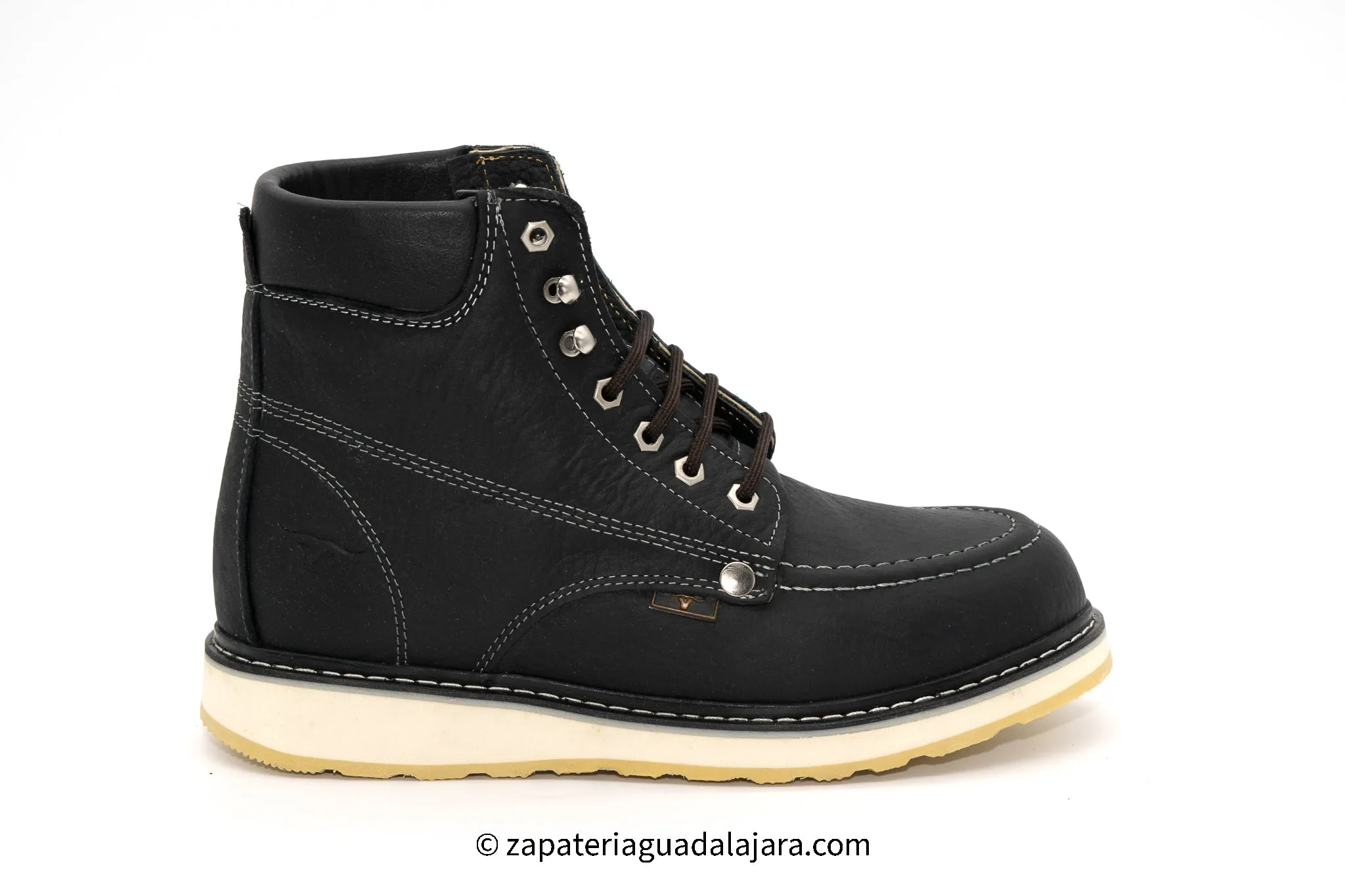 HB80105 BLACK MOC TOE WORK BOOT