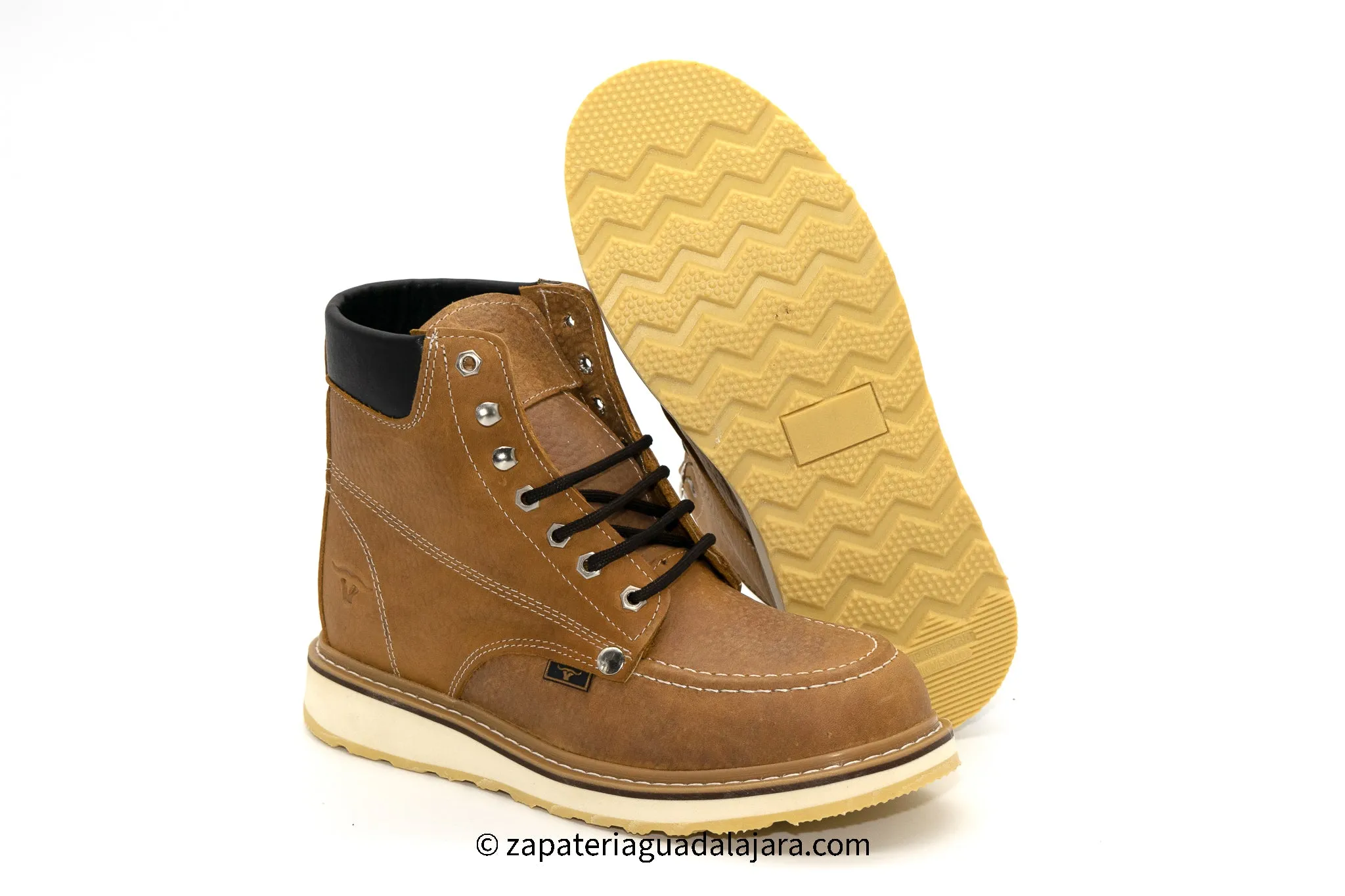 HB80151 HONEY MOC TOE WORK BOOT