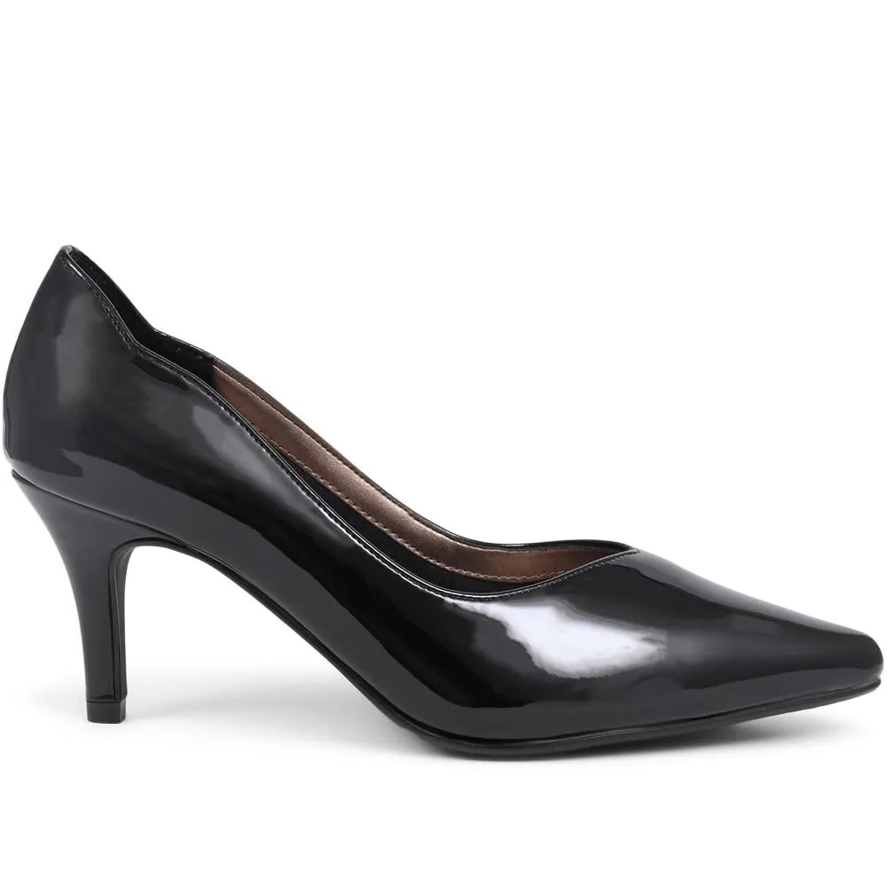 Heeled Court Shoes  - AMITY39001 / 325 086