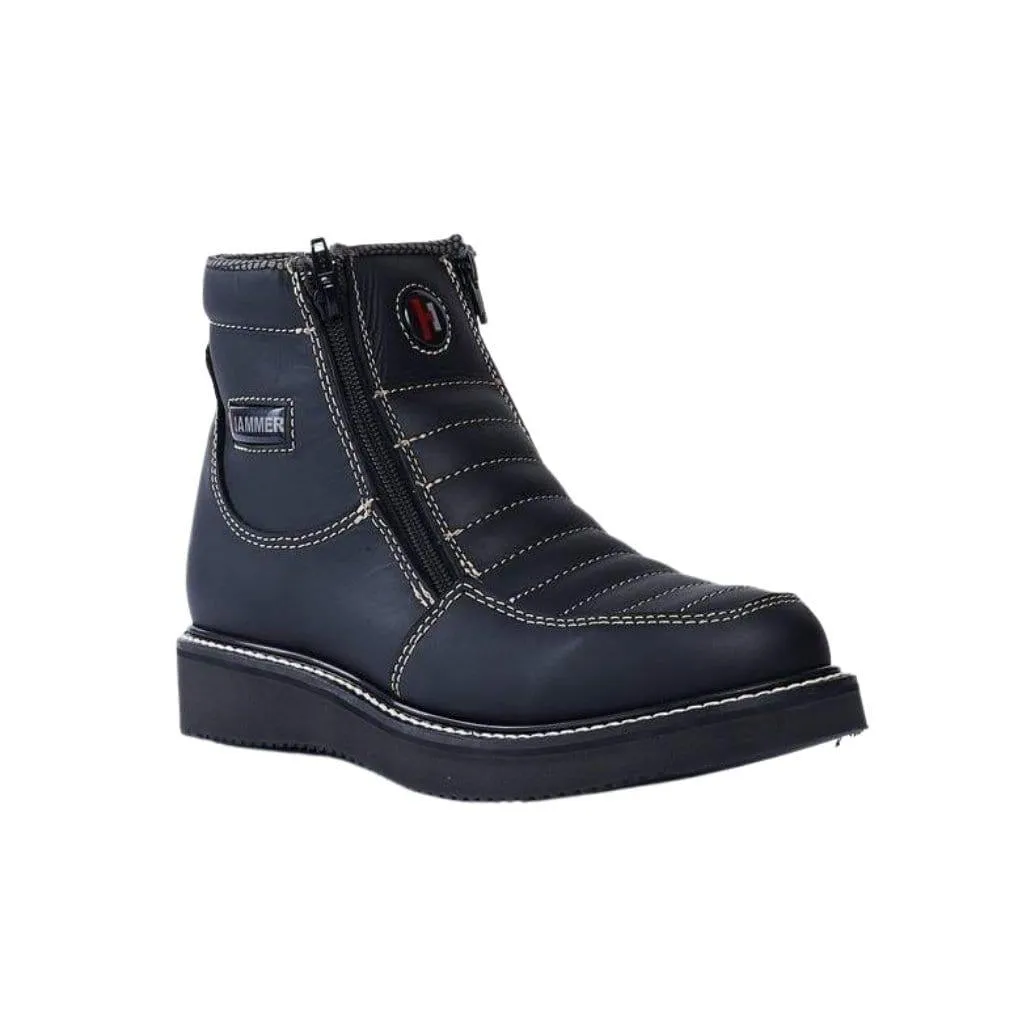 HM330 Black Short Boots Zipper