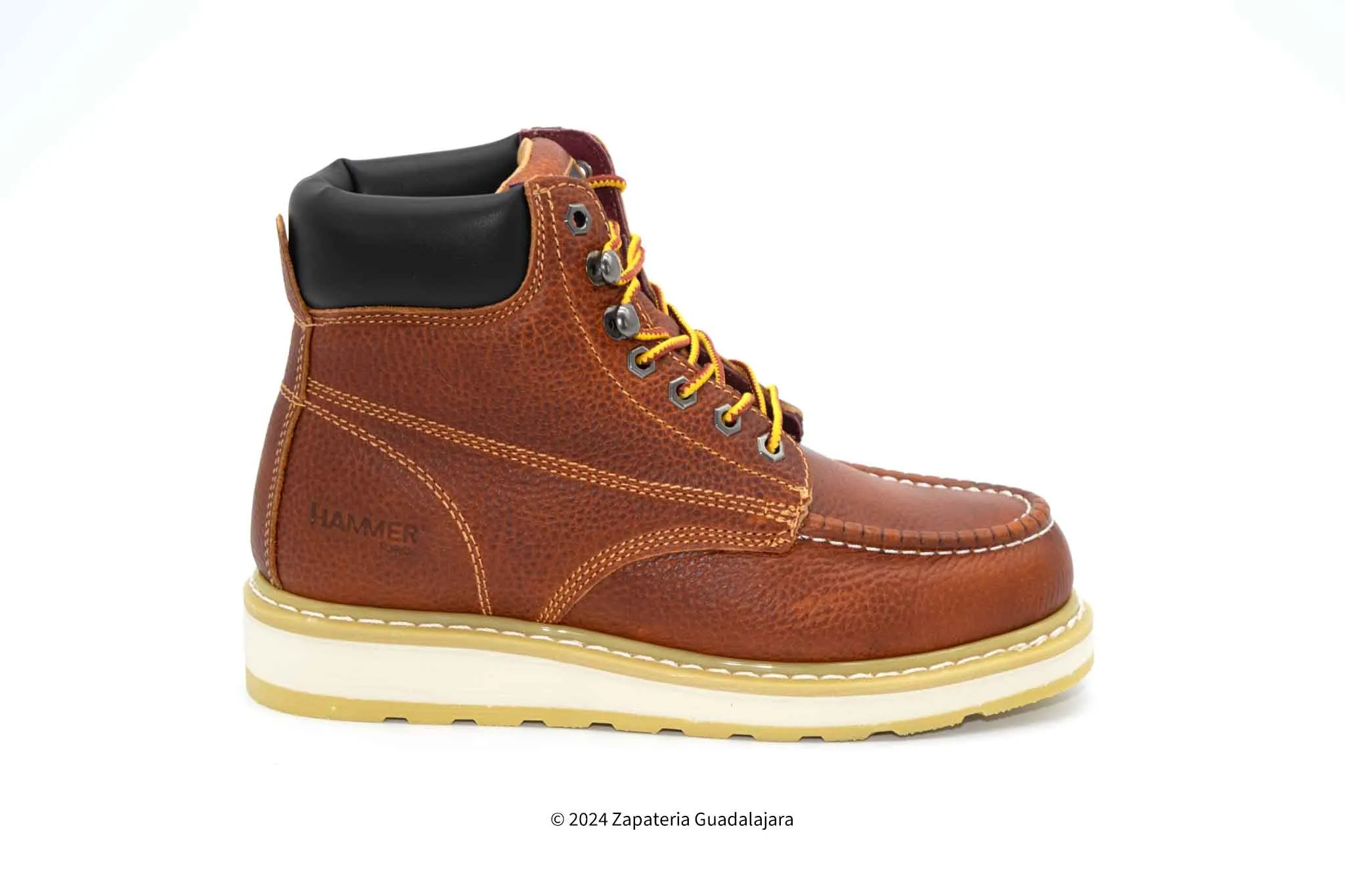 HM347 MOC TOE 6" GRASSO TAN WORK BOOT