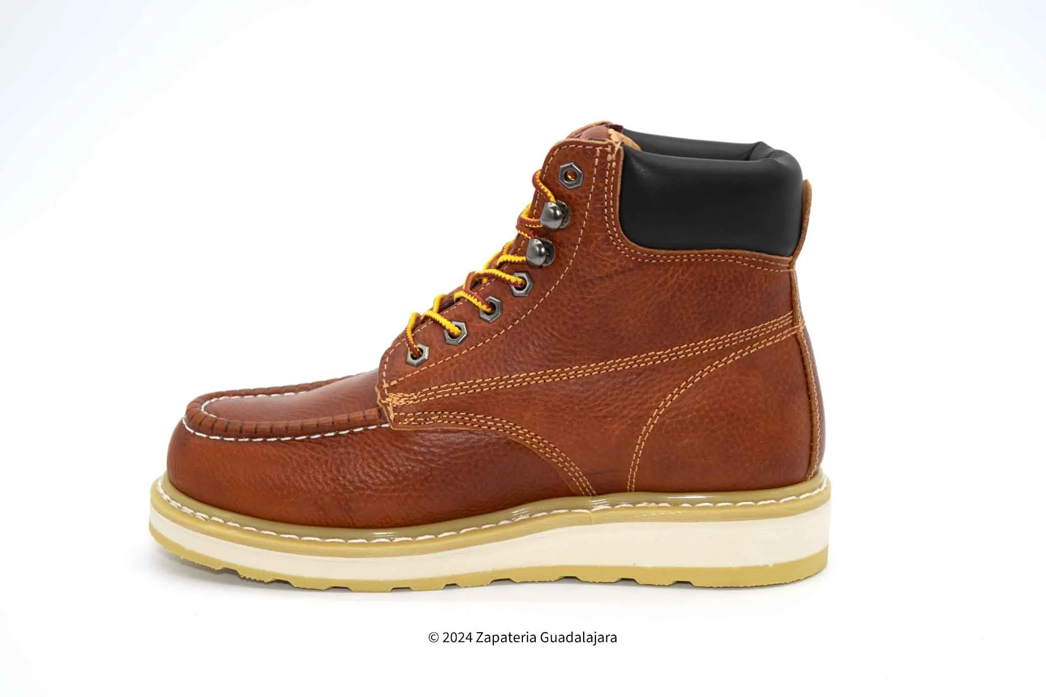 HM347 MOC TOE 6" GRASSO TAN WORK BOOT