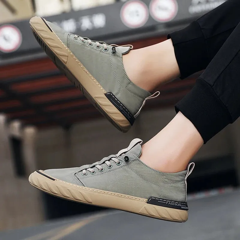 Hnzxzm Summer Casual Men Sneakers Light Ice Silk Cloth Sneakers Non-slip Breathable Man Loafers Walking Flat Shoes Vulcanized Shoes