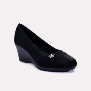 Johanna Black Casual Court Shoes 0431308