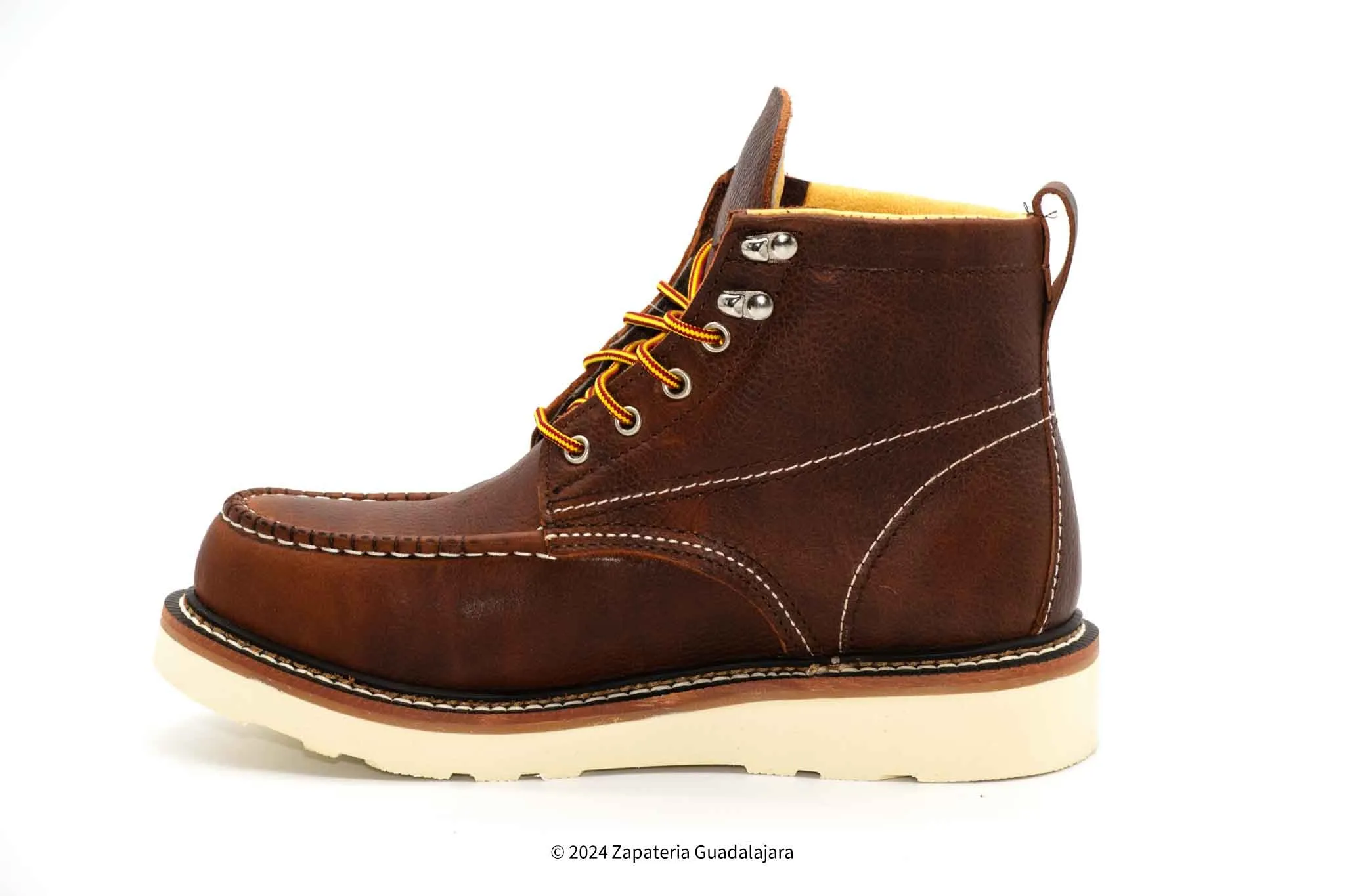 KW832 6" SOFT TOE DARK BROWN FLOTER WORK BOOT