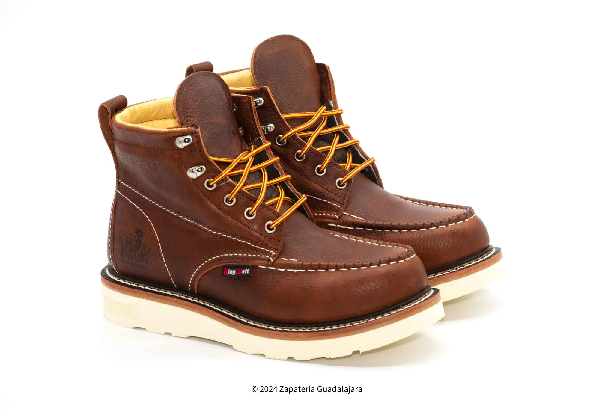 KW832 6" SOFT TOE DARK BROWN FLOTER WORK BOOT