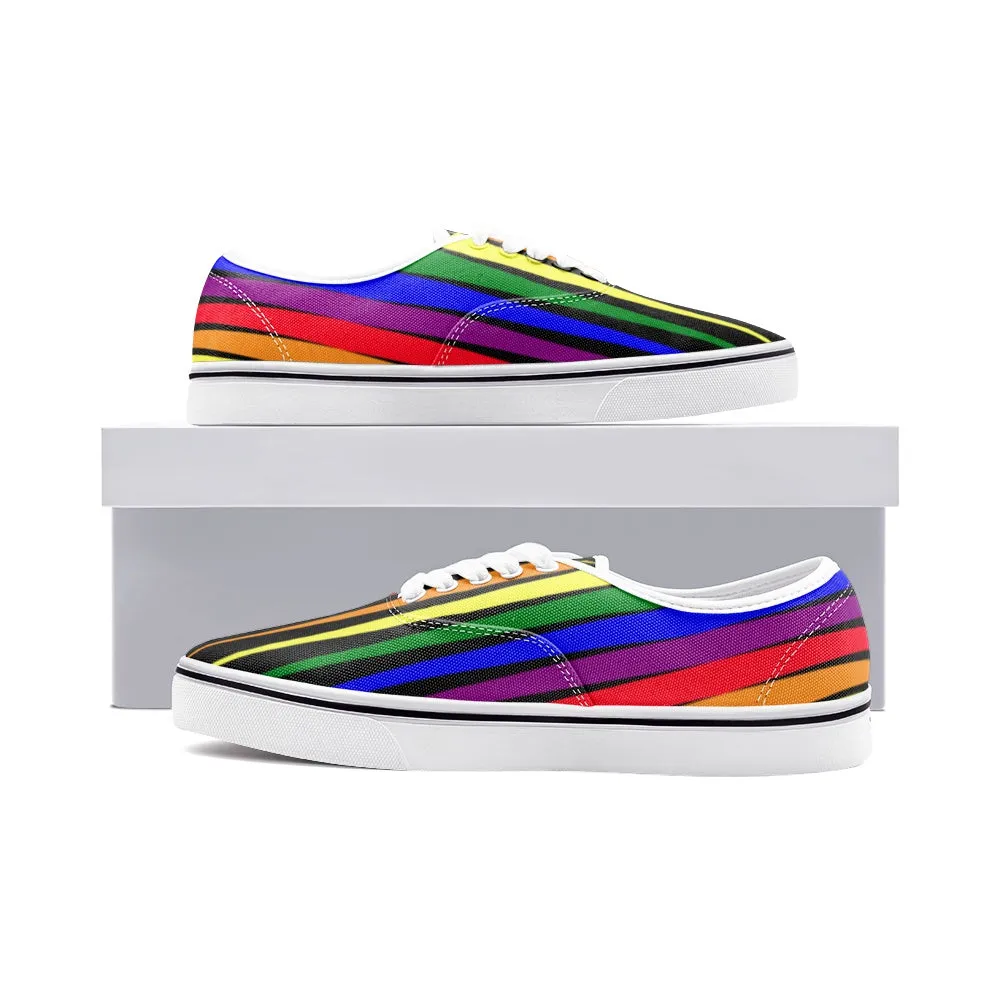 Longitudes of Color Unisex Canvas Sneakers