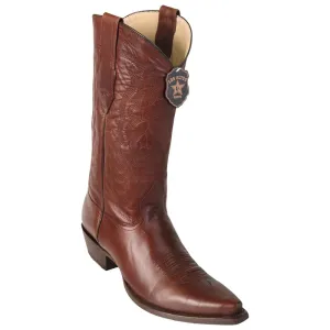 Los Altos Boots Mens #943807 Snip Toe | Genuine Pull Up Leather Boots | Color Brown