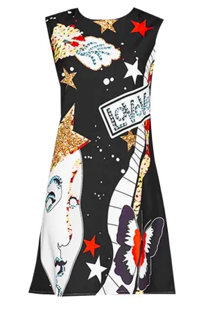 Loveva Printed Sleeveless Dress