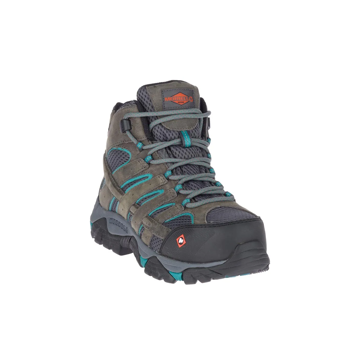 Moab Vertex Mid Women's Composite-Toe Work Boots Wp Pewter