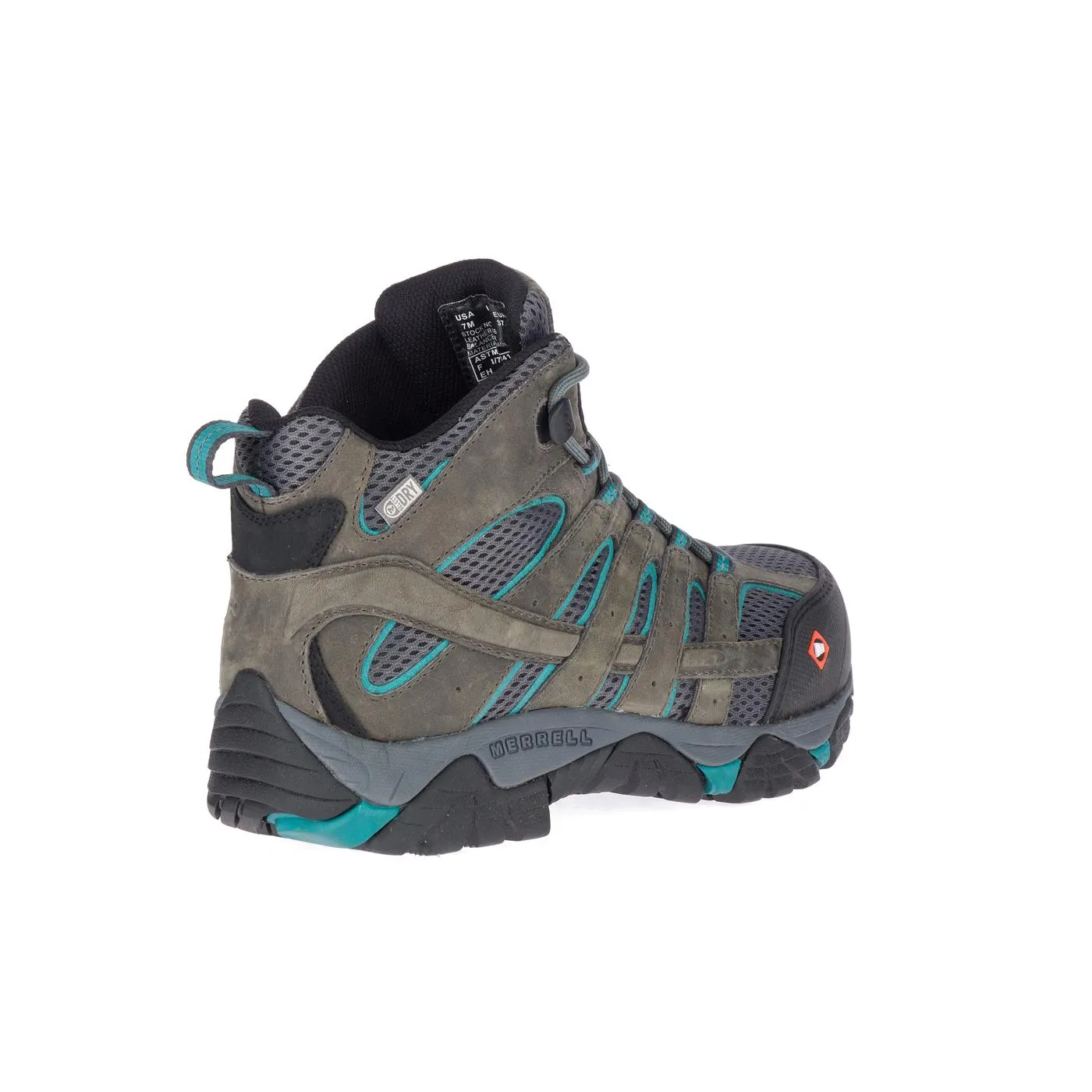 Moab Vertex Mid Women's Composite-Toe Work Boots Wp Pewter