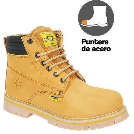 MU031 Murphy Work Boots 6" Track Steel Toe Honey