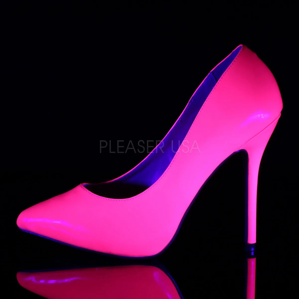 Neon Fuchsia Classic Stilettos Amuse-20