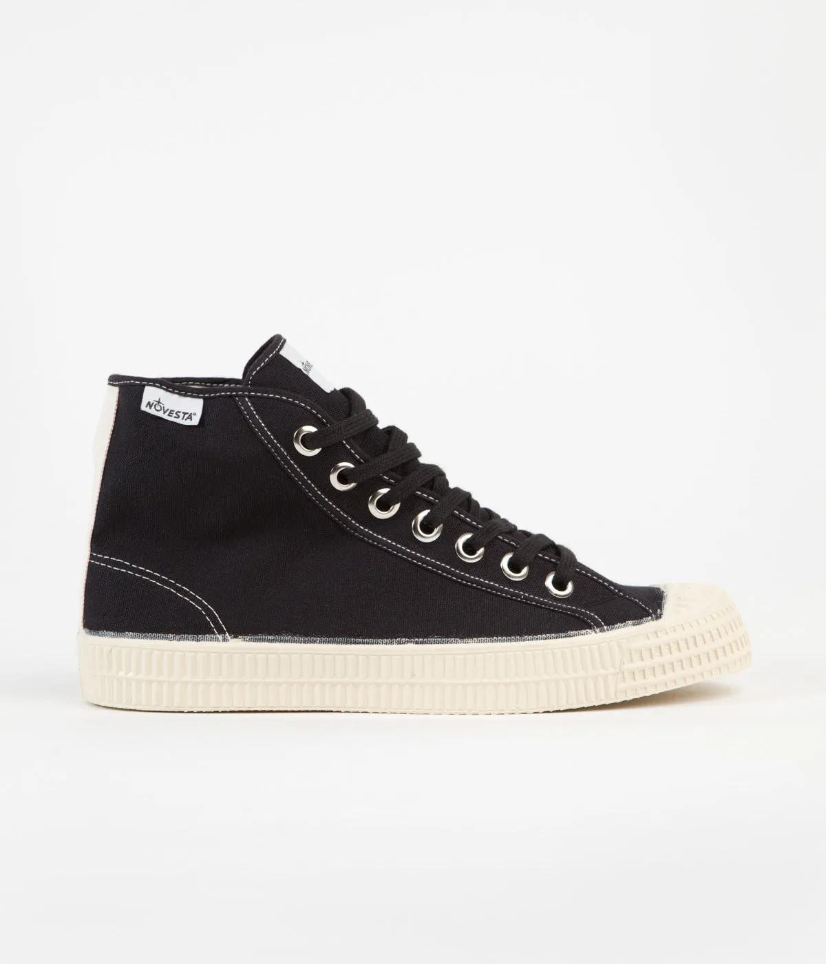 Novesta Star Dribble Contrast Stitching Shoes - 60 Black / 99 Beige / 106 Ecru