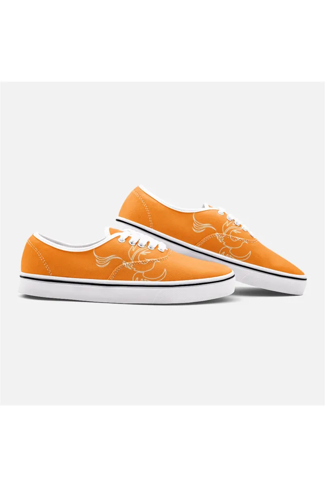 Phoenix Orange Unisex Canvas Sneakers