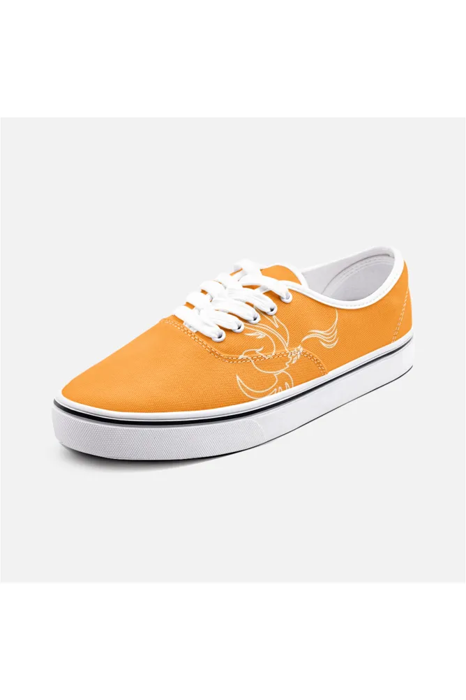 Phoenix Orange Unisex Canvas Sneakers