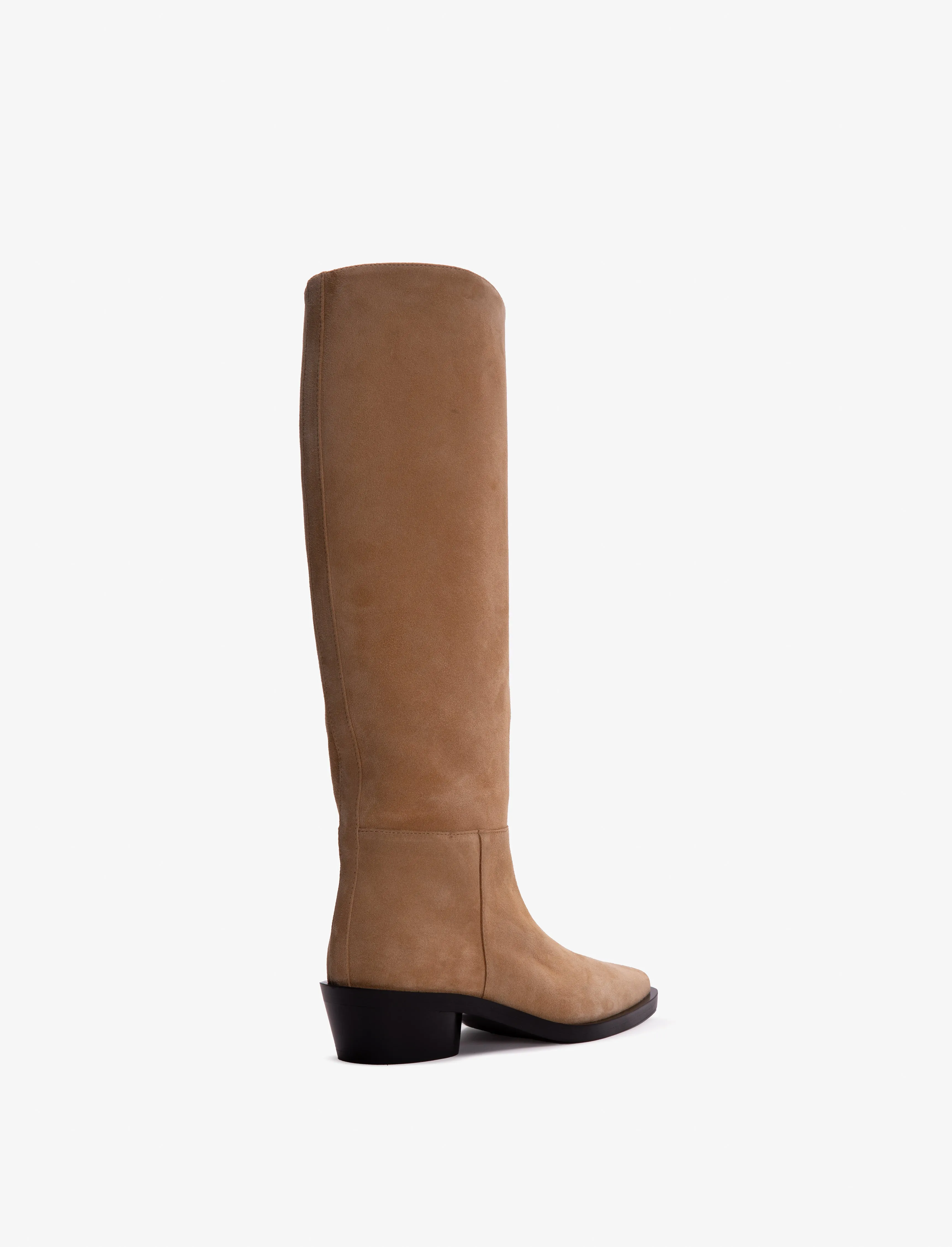 Proenza Schouler Bronco Boots in Suede - Dark Beige