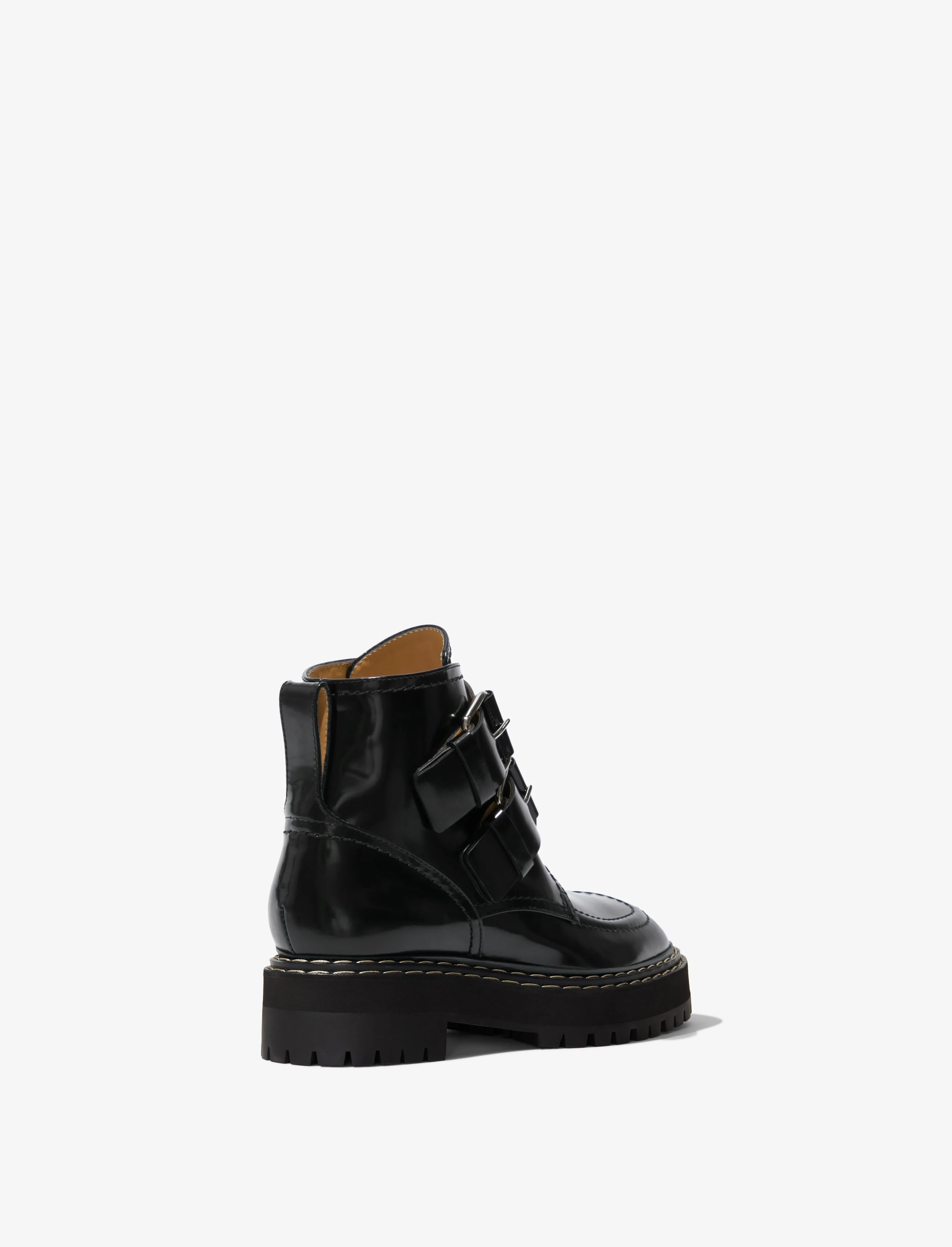 Proenza Schouler Lug Sole Buckle Boots - Black