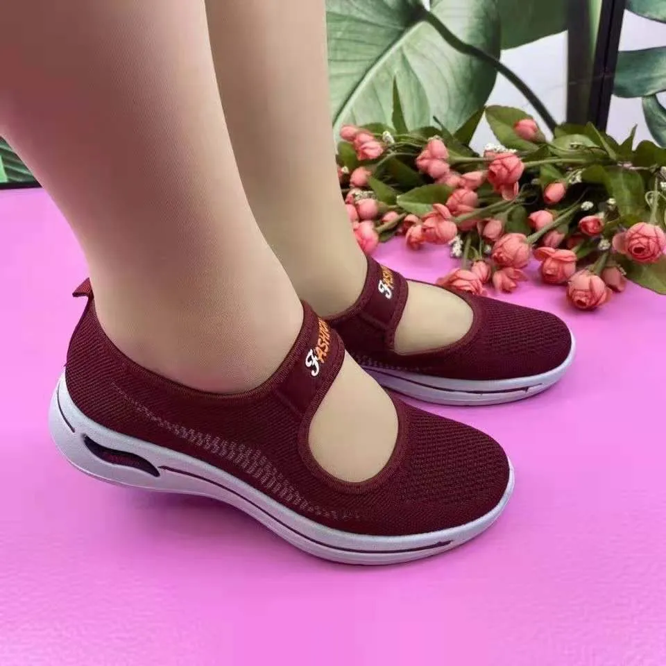 Purpdrank - Sneakers Women Shoes Fashion Spring Autumn Casual Mesh Breathable Walking Shoes Soft Sole Slip On Sneakers Chaussure Femme