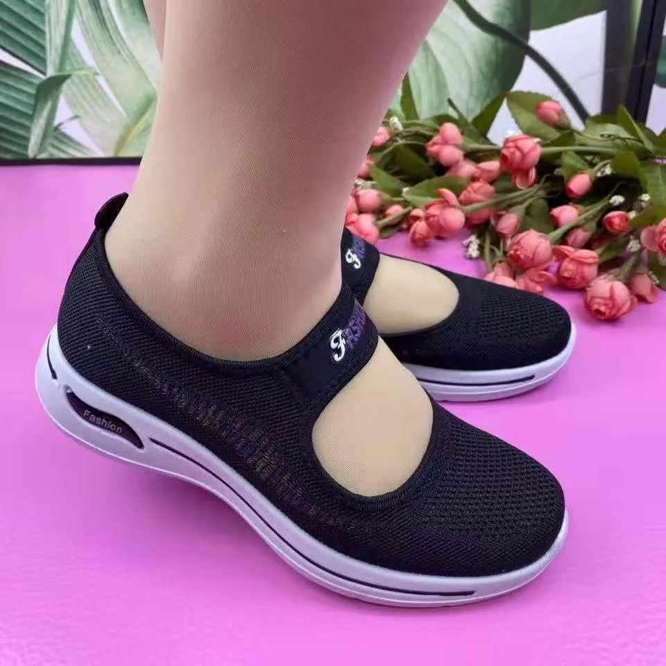 Purpdrank - Sneakers Women Shoes Fashion Spring Autumn Casual Mesh Breathable Walking Shoes Soft Sole Slip On Sneakers Chaussure Femme