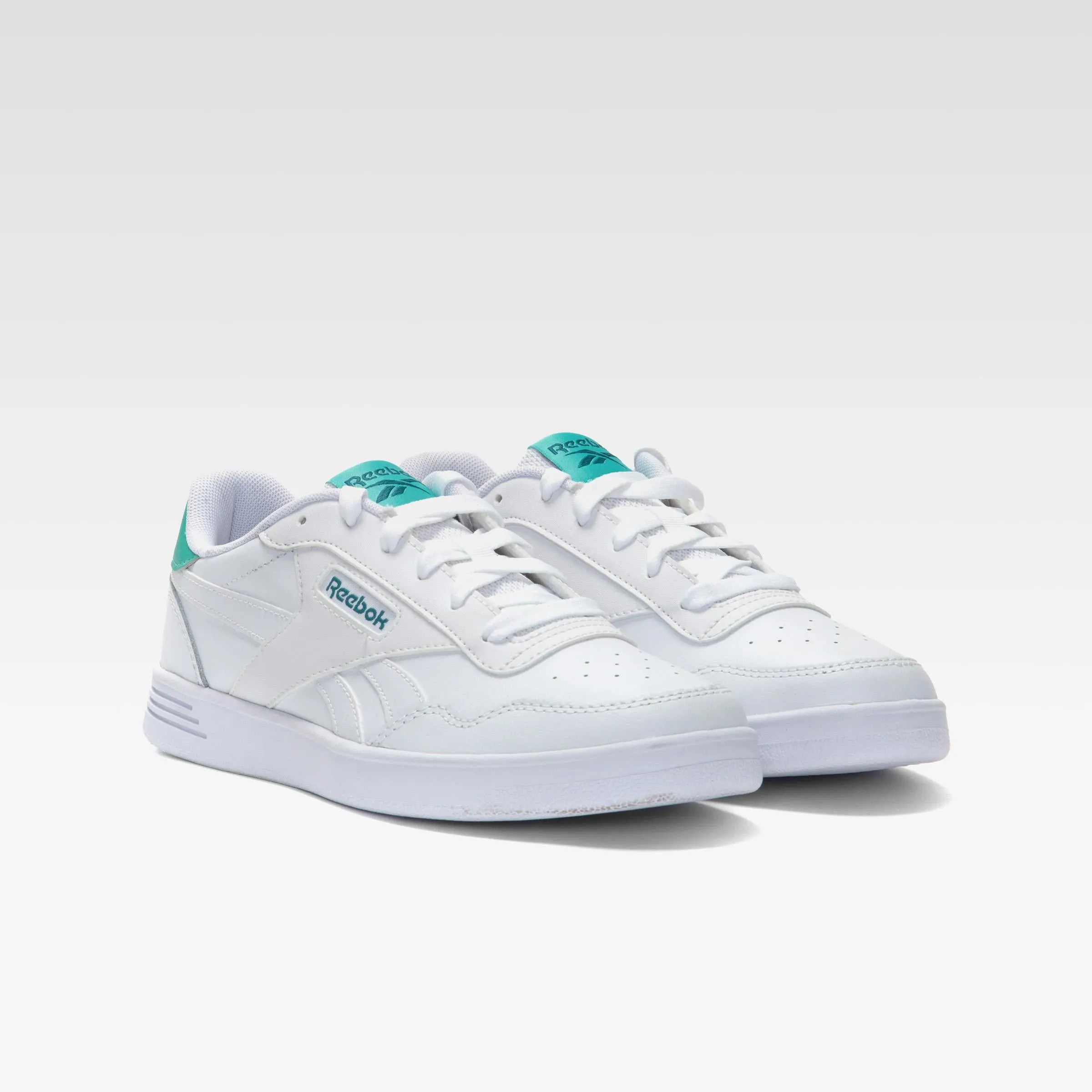 Reebok Footwear Women Reebok Court Advance Women's Shoes WHITE/WHITE/UNLEASHEDGREEN