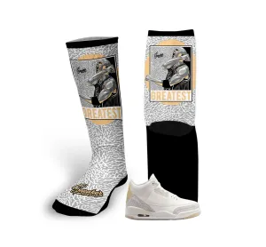 Retro 3 Craft Ivory Greatest Socks