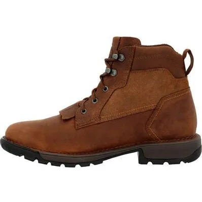 Rocky Men's Legacy 32 6" WP Slip Resist Western Lacer -Brown- RKW0382