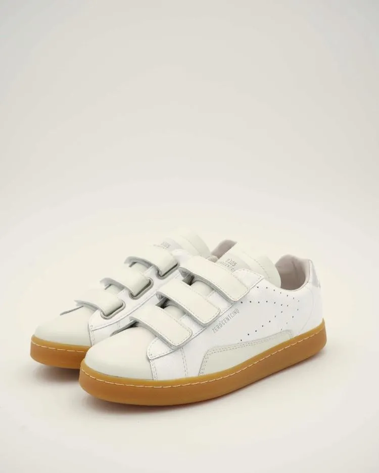 S-Scratch White Polish Chunky Sneakers