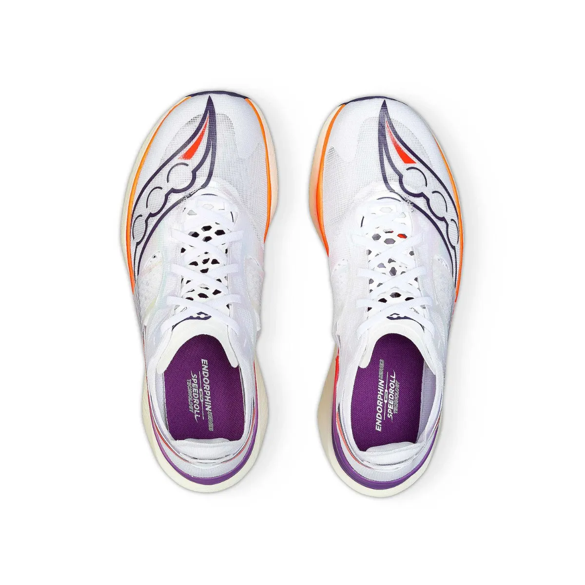 Saucony Endorphin Elite White Purple SS24 Shoes