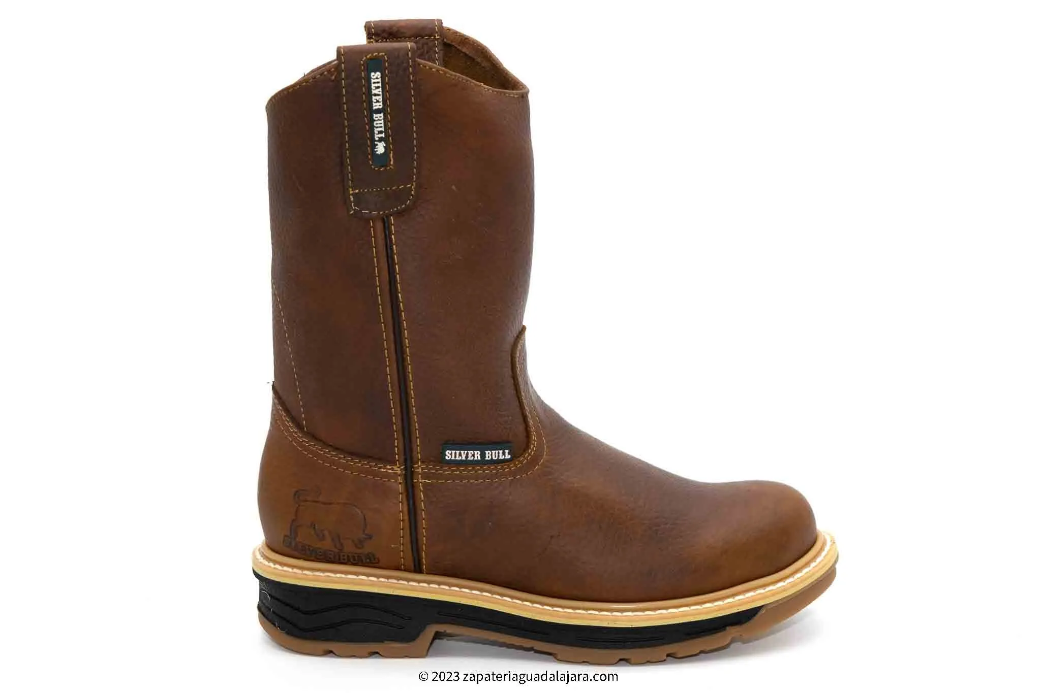 SB2060 MEN SOFT TOE 10" PULL ON OCRE GRASO DOUBLE DENSITY SOLE WORK BOOT