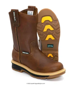 SB2060 MEN SOFT TOE 10" PULL ON OCRE GRASO DOUBLE DENSITY SOLE WORK BOOT