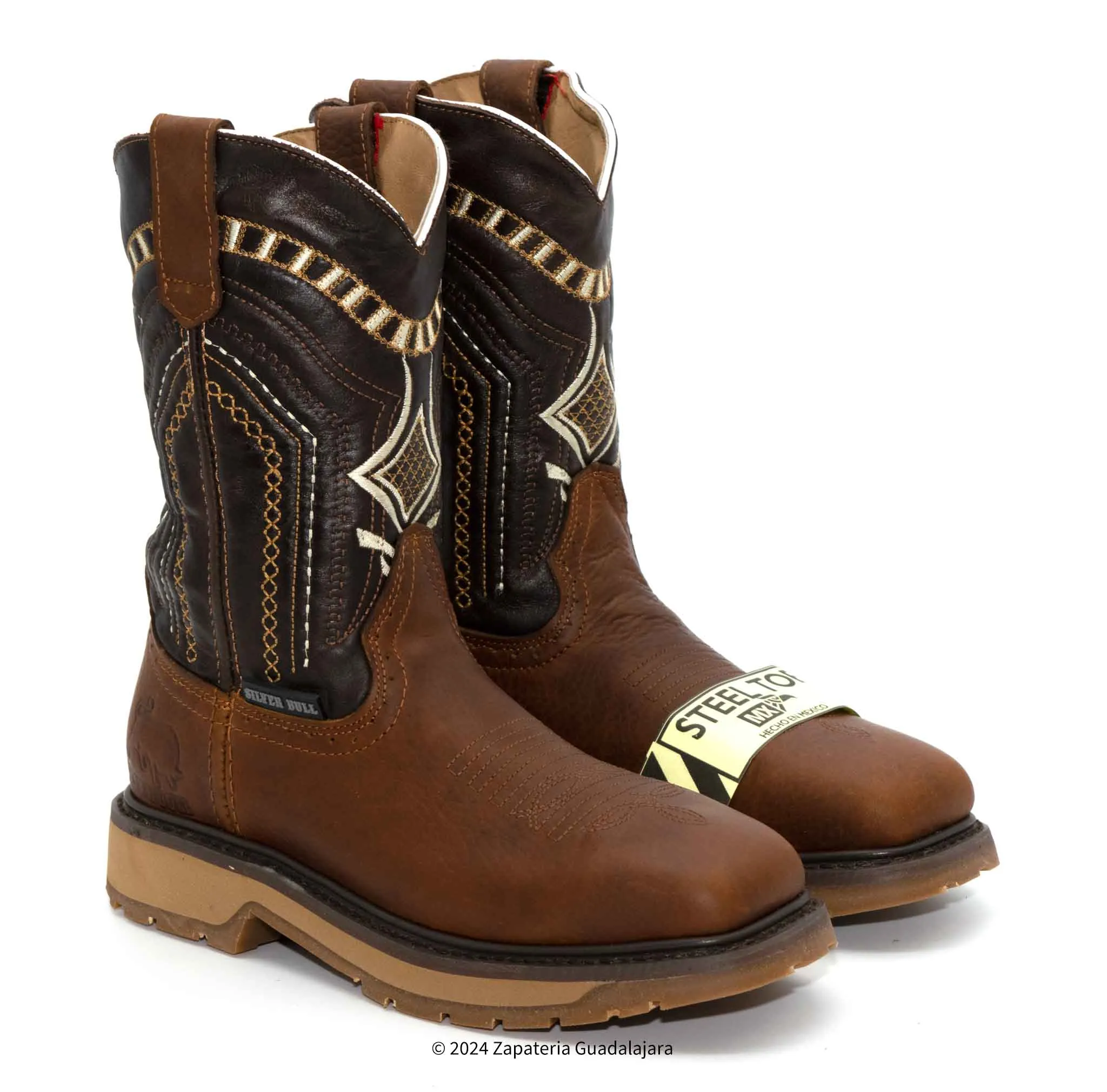 SB5001 SQUARE STEEL TOE RUSTIC BROWN