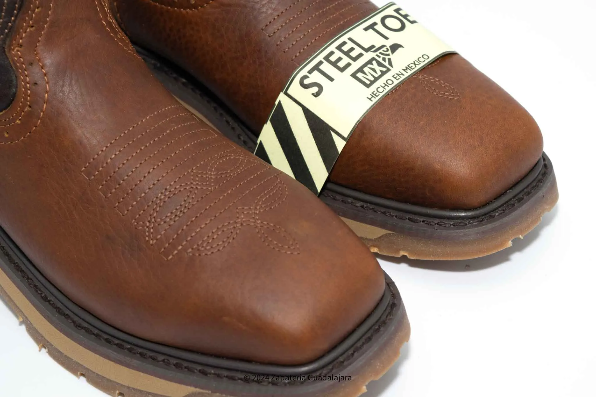 SB5001 SQUARE STEEL TOE RUSTIC BROWN